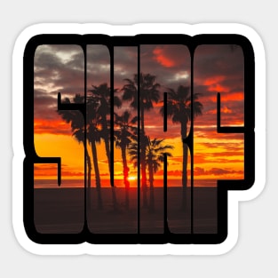 SURF Sunsetting Sticker